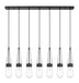 Innovations - 127-452-1P-BK-G452-4CL - LED Linear Pendant - Downtown Urban - Matte Black