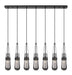 Innovations - 127-452-1P-BK-G452-4SM - LED Linear Pendant - Downtown Urban - Matte Black