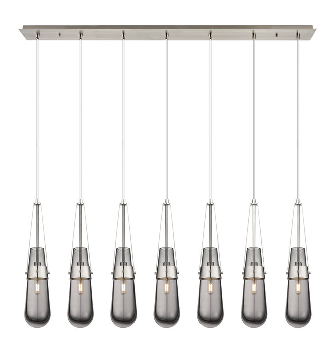 Innovations - 127-452-1P-SN-G452-4SM - LED Linear Pendant - Downtown Urban - Brushed Satin Nickel