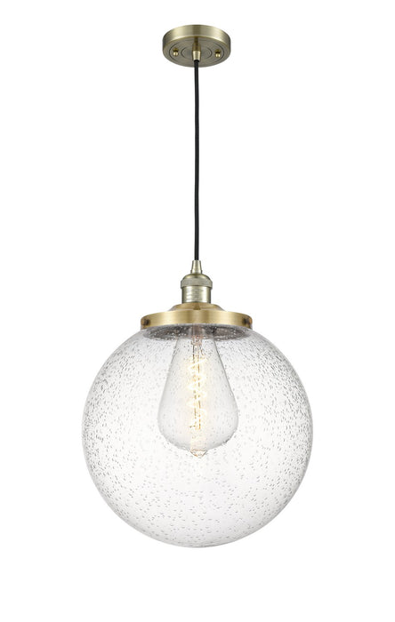 Innovations - 201C-AB-G204-14 - One Light Mini Pendant - Franklin Restoration - Antique Brass