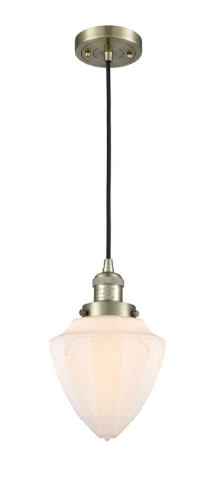 Innovations - 201C-AB-G661-7 - One Light Mini Pendant - Franklin Restoration - Antique Brass