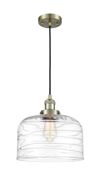 Innovations - 201C-AB-G713-L - One Light Mini Pendant - Franklin Restoration - Antique Brass