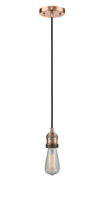 Innovations - 201C-AC - One Light Mini Pendant - Franklin Restoration - Antique Copper