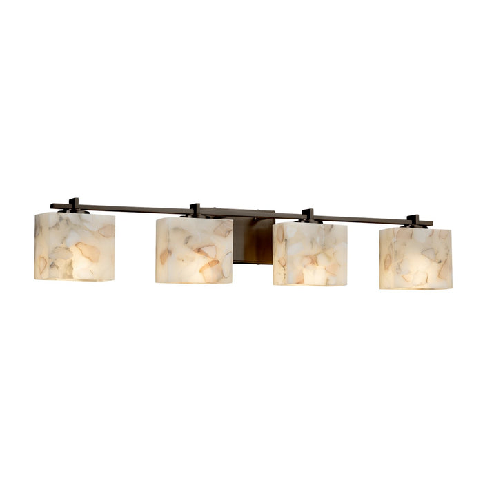 Justice Designs - ALR-8444-55-DBRZ-LED4-2800 - LED Bath Bar - Alabaster Rocks - Dark Bronze