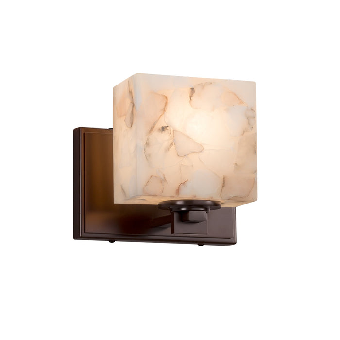 Justice Designs - ALR-8447-55-DBRZ-LED1-700 - LED Wall Sconce - Alabaster Rocks - Dark Bronze