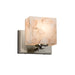 Justice Designs - ALR-8447-55-NCKL - One Light Wall Sconce - Alabaster Rocks - Brushed Nickel