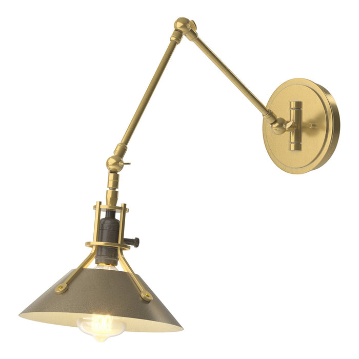 Hubbardton Forge - 209320-SKT-86-84 - One Light Wall Sconce - Henry - Modern Brass