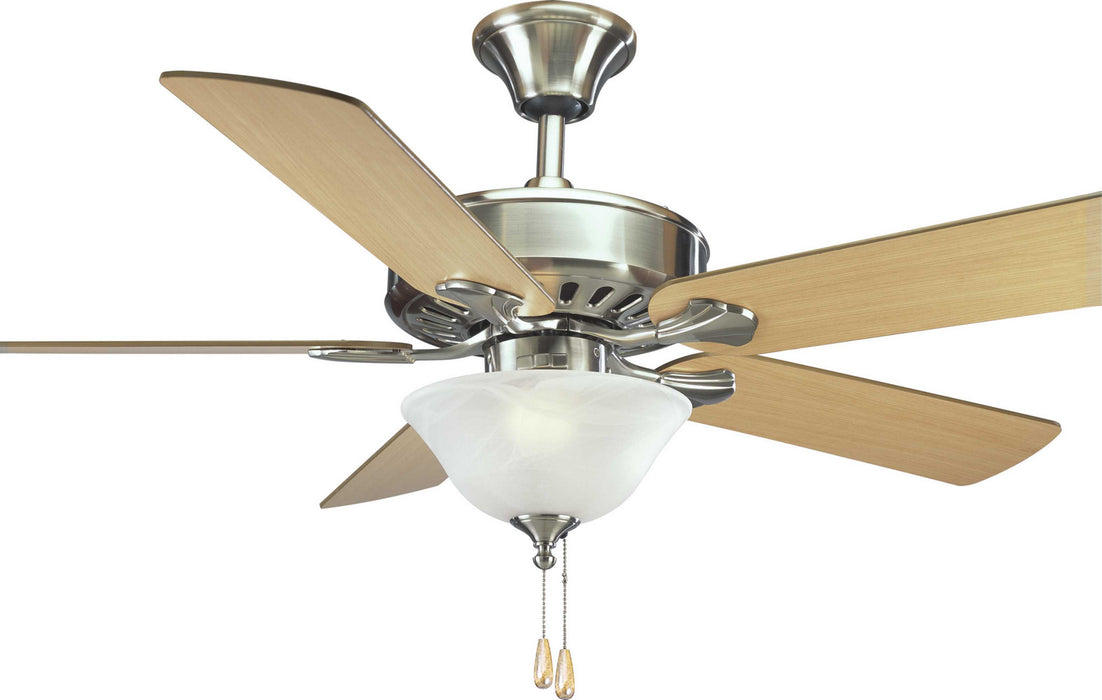 Progress Lighting - P2503-09 - 52" Ceiling Fan - AirPro Performance - Brushed Nickel