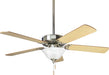Progress Lighting - P2501-09 - 52"Ceiling Fan - Airpro Builder - Brushed Nickel
