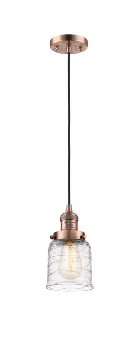 Innovations - 201C-AC-G513 - One Light Mini Pendant - Franklin Restoration - Antique Copper