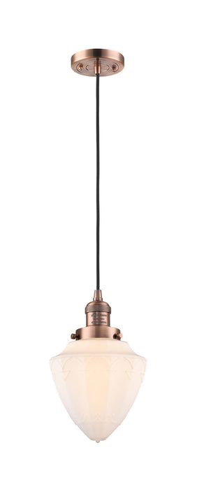 Innovations - 201C-AC-G661-7 - One Light Mini Pendant - Franklin Restoration - Antique Copper