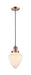 Innovations - 201C-AC-G661-7 - One Light Mini Pendant - Franklin Restoration - Antique Copper