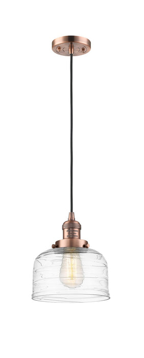 Innovations - 201C-AC-G713 - One Light Mini Pendant - Franklin Restoration - Antique Copper