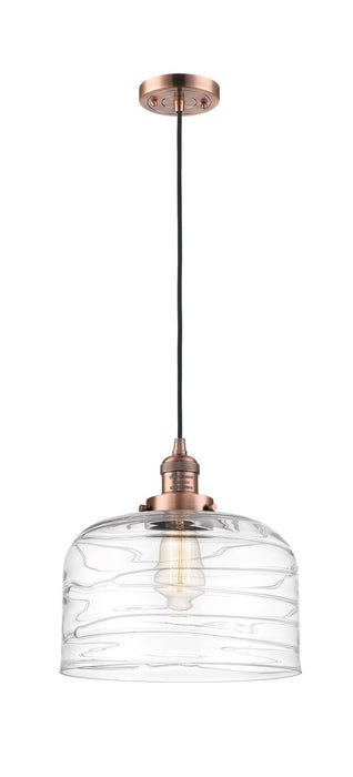 Innovations - 201C-AC-G713-L - One Light Mini Pendant - Franklin Restoration - Antique Copper