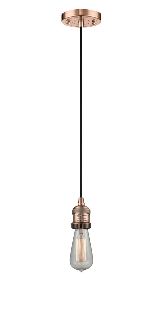 Innovations - 201C-AC-LED - LED Mini Pendant - Franklin Restoration - Antique Copper