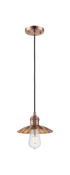 Innovations - 201C-AC-M17-AC - LED Mini Pendant - Franklin Restoration - Antique Copper