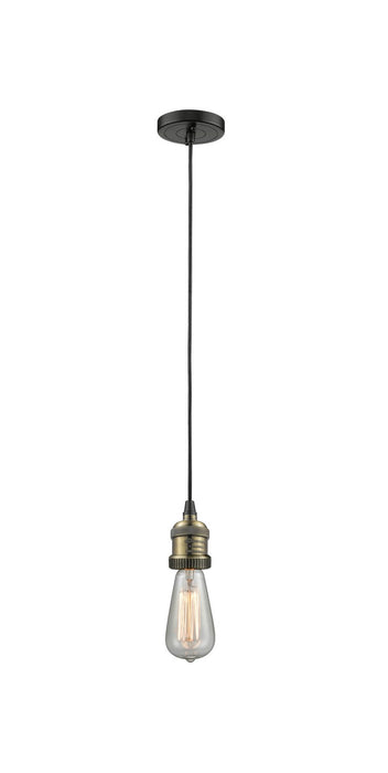 Innovations - 201C-BAB - One Light Mini Pendant - Franklin Restoration - Black Antique Brass