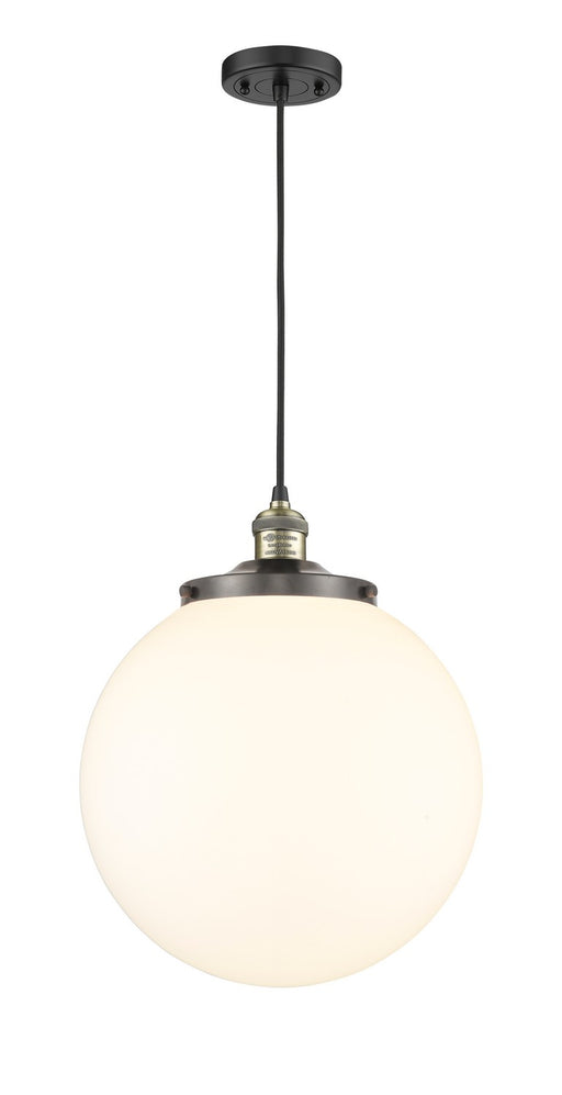 Innovations - 201C-BAB-G201-14 - One Light Mini Pendant - Franklin Restoration - Black Antique Brass