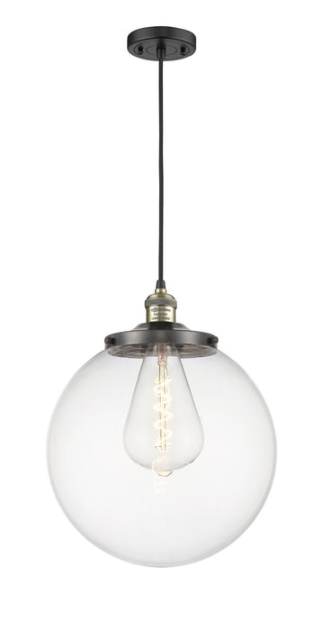 Innovations - 201C-BAB-G202-14 - One Light Mini Pendant - Franklin Restoration - Black Antique Brass