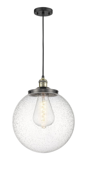 Innovations - 201C-BAB-G204-14 - One Light Mini Pendant - Franklin Restoration - Black Antique Brass