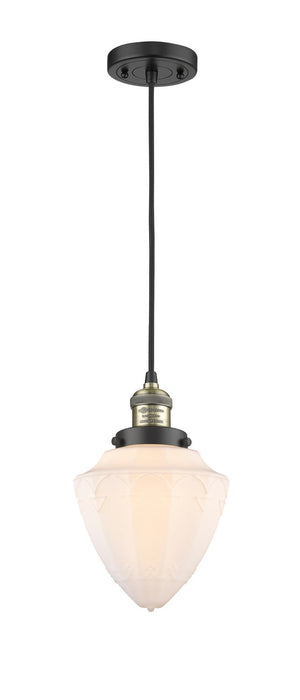 Innovations - 201C-BAB-G661-7 - One Light Mini Pendant - Franklin Restoration - Black Antique Brass