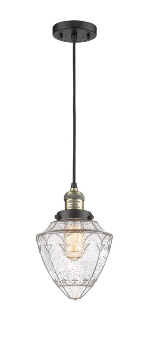 Innovations - 201C-BAB-G664-7 - One Light Mini Pendant - Franklin Restoration - Black Antique Brass