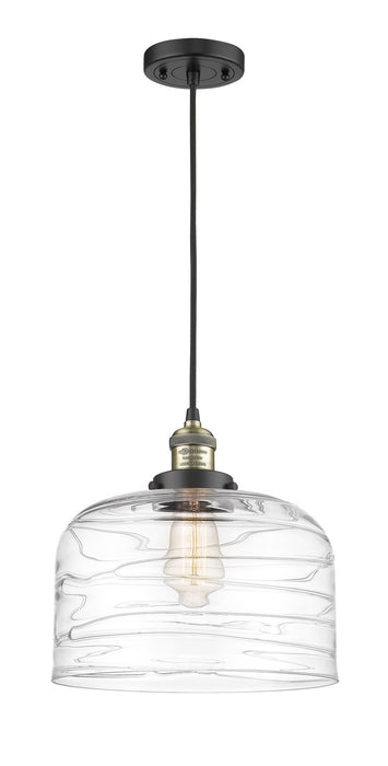 Innovations - 201C-BAB-G713-L - One Light Mini Pendant - Franklin Restoration - Black Antique Brass