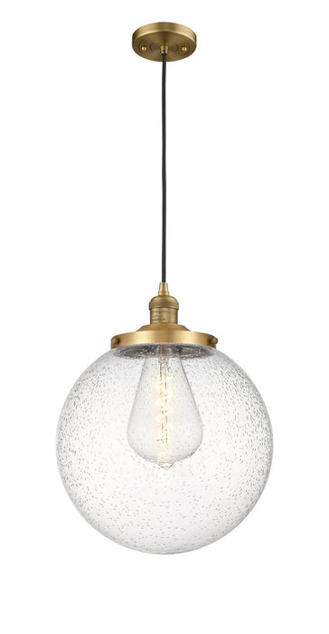 Innovations - 201C-BB-G204-14 - One Light Mini Pendant - Franklin Restoration - Brushed Brass