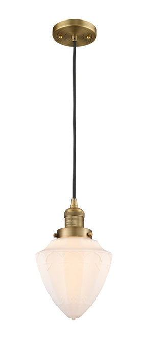 Innovations - 201C-BB-G661-7 - One Light Mini Pendant - Franklin Restoration - Brushed Brass