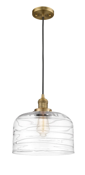 Innovations - 201C-BB-G713-L - One Light Mini Pendant - Franklin Restoration - Brushed Brass