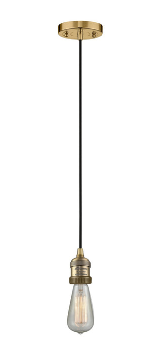 Innovations - 201C-BB-LED - LED Mini Pendant - Franklin Restoration - Brushed Brass