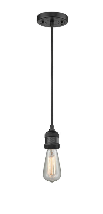 Innovations - 201C-BK - One Light Mini Pendant - Franklin Restoration - Matte Black