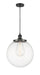 Innovations - 201C-BK-G202-14 - One Light Mini Pendant - Franklin Restoration - Matte Black