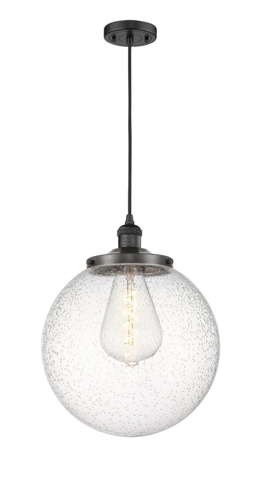 Innovations - 201C-BK-G204-14 - One Light Mini Pendant - Franklin Restoration - Matte Black