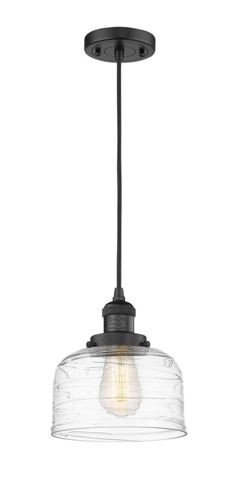 Innovations - 201C-BK-G713 - One Light Mini Pendant - Franklin Restoration - Matte Black