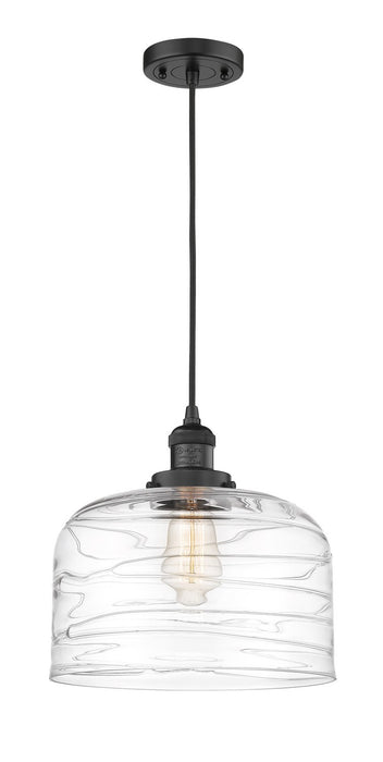 Innovations - 201C-BK-G713-L-LED - LED Mini Pendant - Franklin Restoration - Matte Black