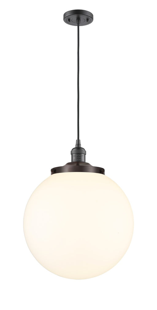Innovations - 201C-OB-G201-14 - One Light Mini Pendant - Franklin Restoration - Oil Rubbed Bronze