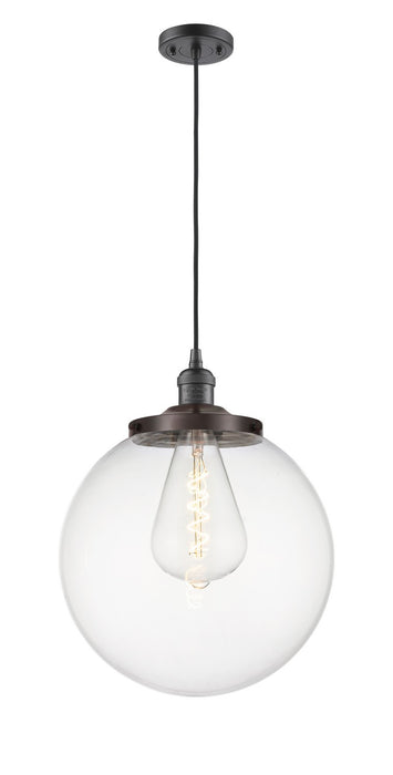 Innovations - 201C-OB-G202-14 - One Light Mini Pendant - Franklin Restoration - Oil Rubbed Bronze