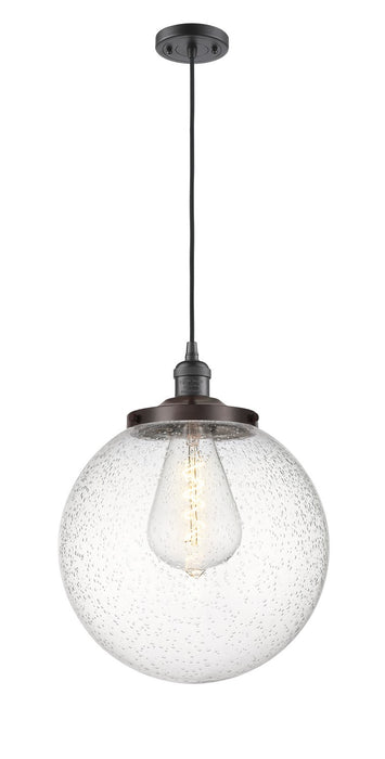 Innovations - 201C-OB-G204-14 - One Light Mini Pendant - Franklin Restoration - Oil Rubbed Bronze