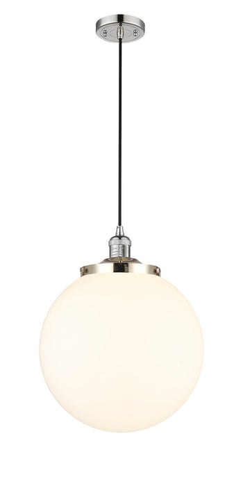 Innovations - 201C-PN-G201-14 - One Light Mini Pendant - Franklin Restoration - Polished Nickel