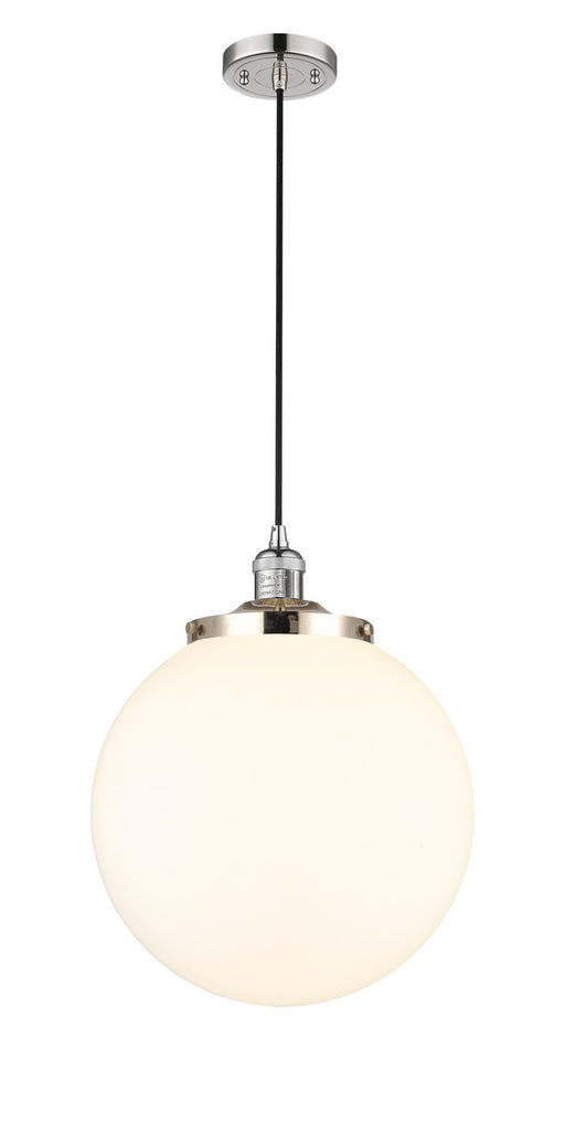 Innovations - 201C-PN-G201-14 - One Light Mini Pendant - Franklin Restoration - Polished Nickel