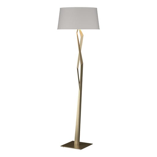 Facet One Light Floor Lamp Soft Gold