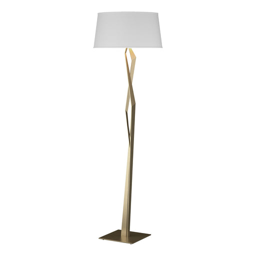 Facet One Light Floor Lamp Soft Gold