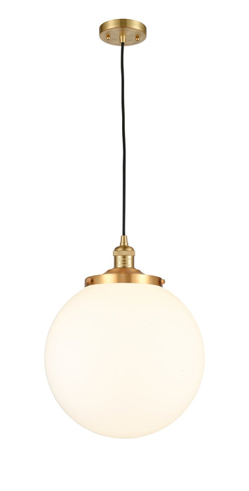 Innovations - 201C-SG-G201-14 - One Light Mini Pendant - Franklin Restoration - Satin Gold