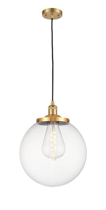 Innovations - 201C-SG-G202-14 - One Light Mini Pendant - Franklin Restoration - Satin Gold