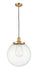 Innovations - 201C-SG-G202-14 - One Light Mini Pendant - Franklin Restoration - Satin Gold