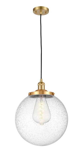 Innovations - 201C-SG-G204-14 - One Light Mini Pendant - Franklin Restoration - Satin Gold