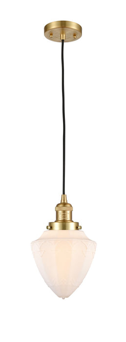 Innovations - 201C-SG-G661-7 - One Light Mini Pendant - Franklin Restoration - Satin Gold