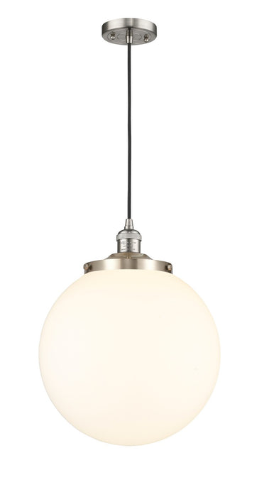 Innovations - 201C-SN-G201-14 - One Light Mini Pendant - Franklin Restoration - Brushed Satin Nickel