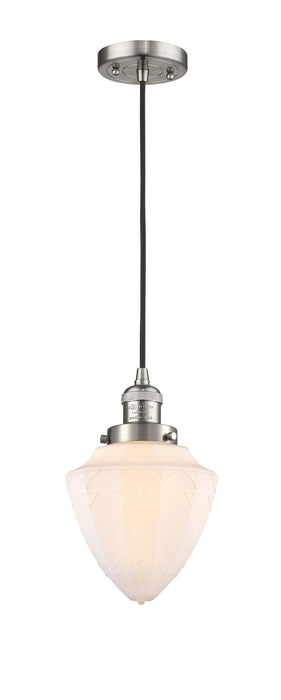 Innovations - 201C-SN-G661-7 - One Light Mini Pendant - Franklin Restoration - Brushed Satin Nickel